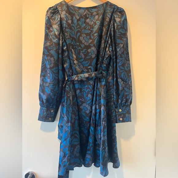 Ann Taylor Floral Silk Wrap Dress Studio Collection - Picture 6 of 8